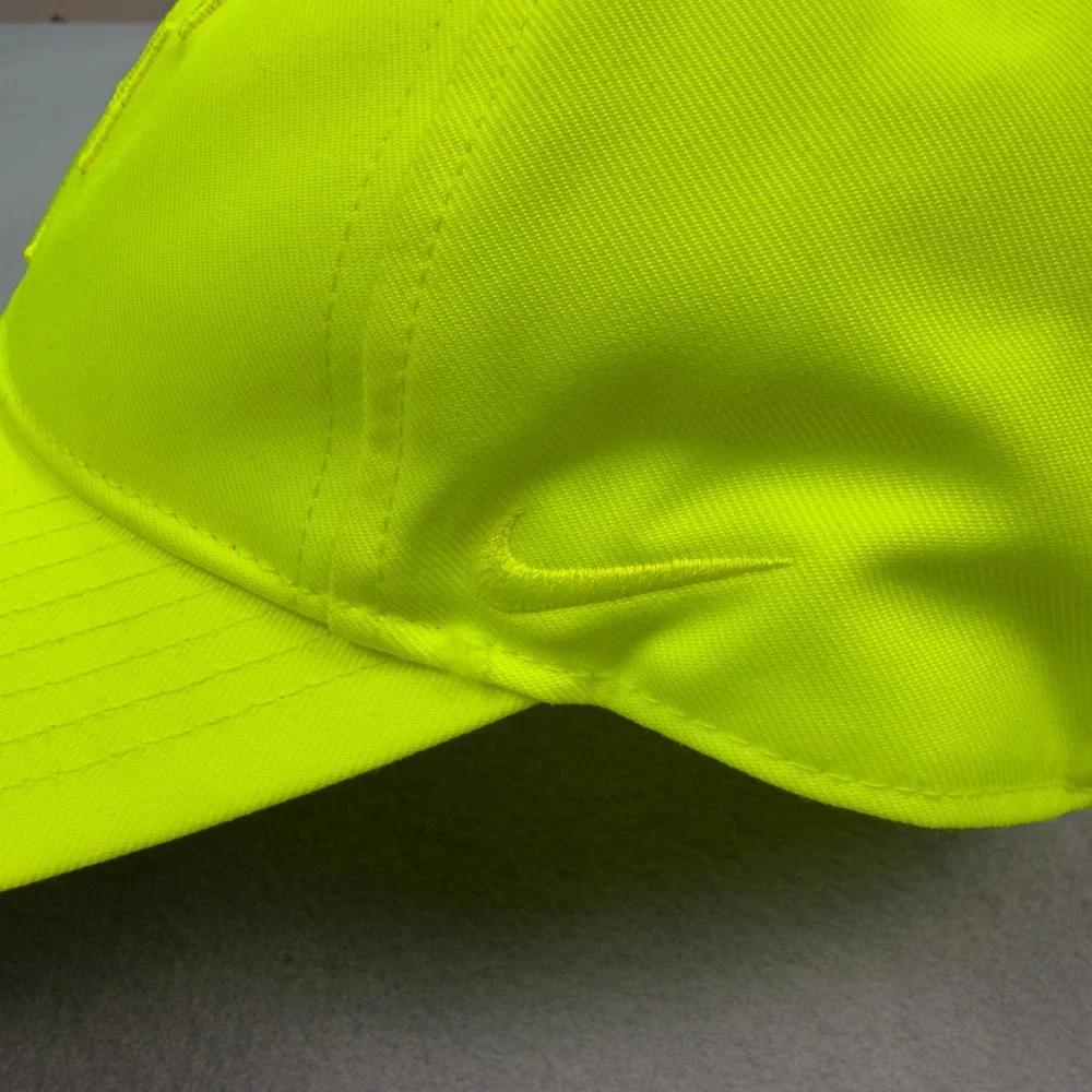 Nike Roger Federer RF Legacy91 Dri-Fit Hat Neon Yellow Adjustable Tennis Cap